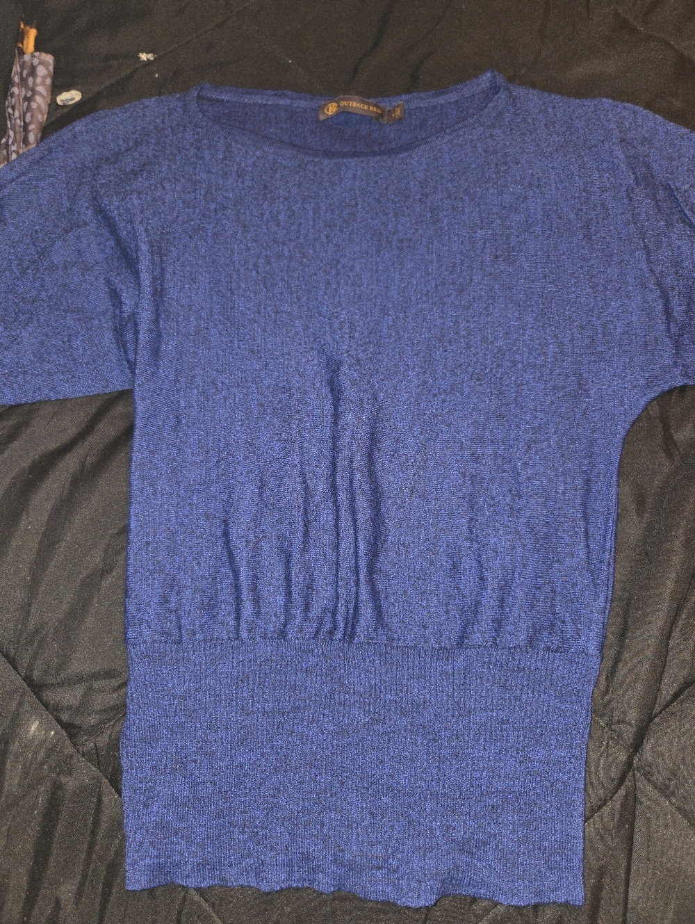 Outback Red Womens Crewneck Sweater in Cobalt Blue